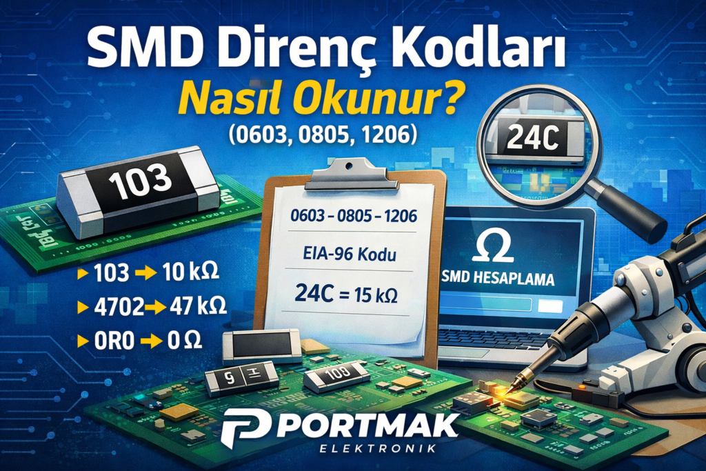 SMD Direnç Kodları Nasıl Okunur? (0603, 0805, 1206)