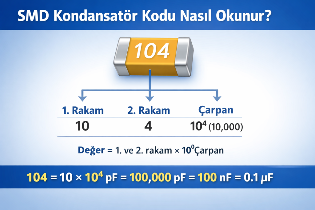 SMD Kondansatör Hesaplama Nedir? Kodlar Nasıl Okunur?